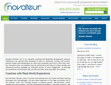 Tablet Screenshot of novateurpartners.com